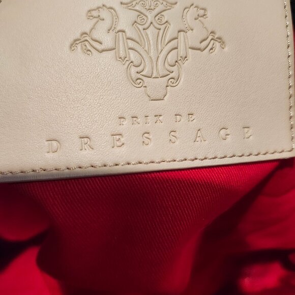 PRIX DE DRESSAGE Tri-Color Leather Tote Handbag Purse Never Used - Picture 8 of 9